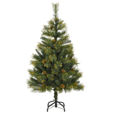 vidaXL Artificial Hinged Christmas Tree 150 LEDs 120 cm