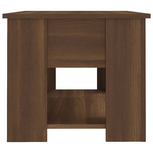 vidaXL Coffee Table Brown Oak 79x49x41 cm Engineered Wood