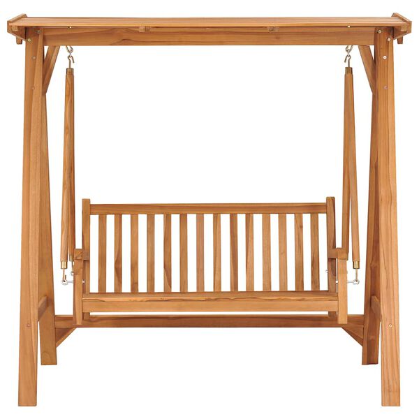 vidaXL Swing Bench 174 cm Solid Teak Wood