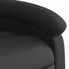 vidaXL Electric Stand up Recliner Chair Black Real Leather