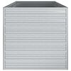 vidaXL Garden Raised Bed 160x80x77 cm Galvanized Steel Silver