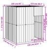 vidaXL Dog House with Roof Anthracite 165x153x181 cm Galvanised Steel