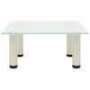 vidaXL TV Stand Frosted 40x35x17 cm Tempered Glass
