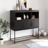 vidaXL Sideboard Black 100.5x39x107 cm Steel