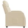 vidaXL Recliner Chair Cream Fabric