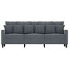 vidaXL 3-Seater Sofa Dark Grey 180 cm Velvet