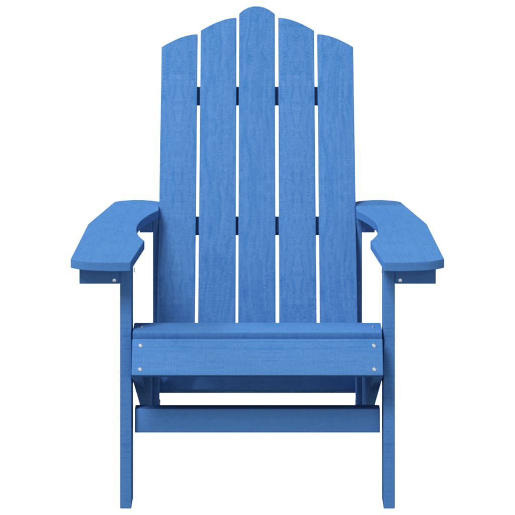 vidaXL Garden Adirondack Chair with Table HDPE Aqua Blue