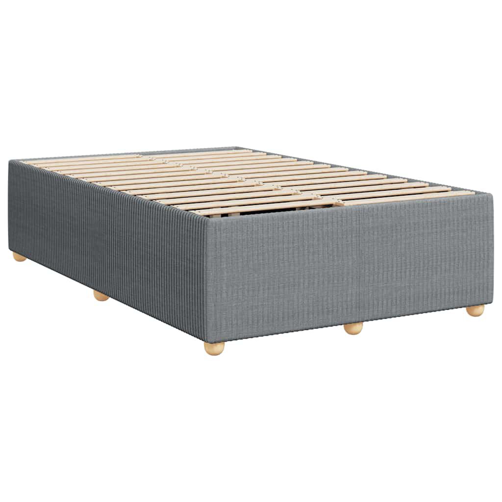 vidaXL Bed Frame without Mattress Light Grey Full Fabric