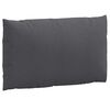 vidaXL Pallet Cushions 2 pcs Melange Anthracite Fabric