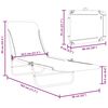 vidaXL Folding Sun Loungers 2 pcs Steel and Fabric Green