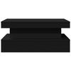 vidaXL Coffee Table with LED Lights Black 90x50x40 cm