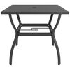 vidaXL Garden Table Anthracite 81.5x81.5x72 cm Steel
