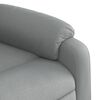 vidaXL Electric Massage Recliner Chair Light Grey Fabric