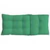 vidaXL Highback Chair Cushions 6 pcs Green Oxford Fabric