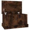 vidaXL Storage Box Smoked Oak 50x30x28 cm Engineered Wood