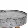 vidaXL Coffee Table Mixed Recycled Wood 60x45 cm Silver
