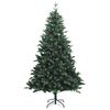 vidaXL Artificial Hinged Christmas Tree 300 LEDs 180 cm