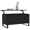 vidaXL Coffee Table Black 90x44.5x45 cm Engineered Wood