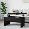 vidaXL Coffee Table Black 80x50.5x41.5 cm Engineered Wood