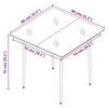 vidaXL 3 Piece Garden Dining Set with Cushions Poly Rattan and Glass