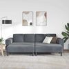vidaXL Sofa Set Dark grey Velvet