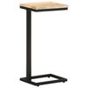 vidaXL Side Tables 2 pcs 31.5x24.5x64.5 cm Rough Mango Wood