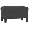vidaXL Sofa Chair with Footstool Dark Grey 60 cm Microfibre Fabric