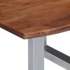 vidaXL Coffee Table with Live Edges 60x60x40 cm Solid Acacia Wood