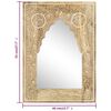 vidaXL Hand Painted Mirror 40x55 cm Solid Mango Wood