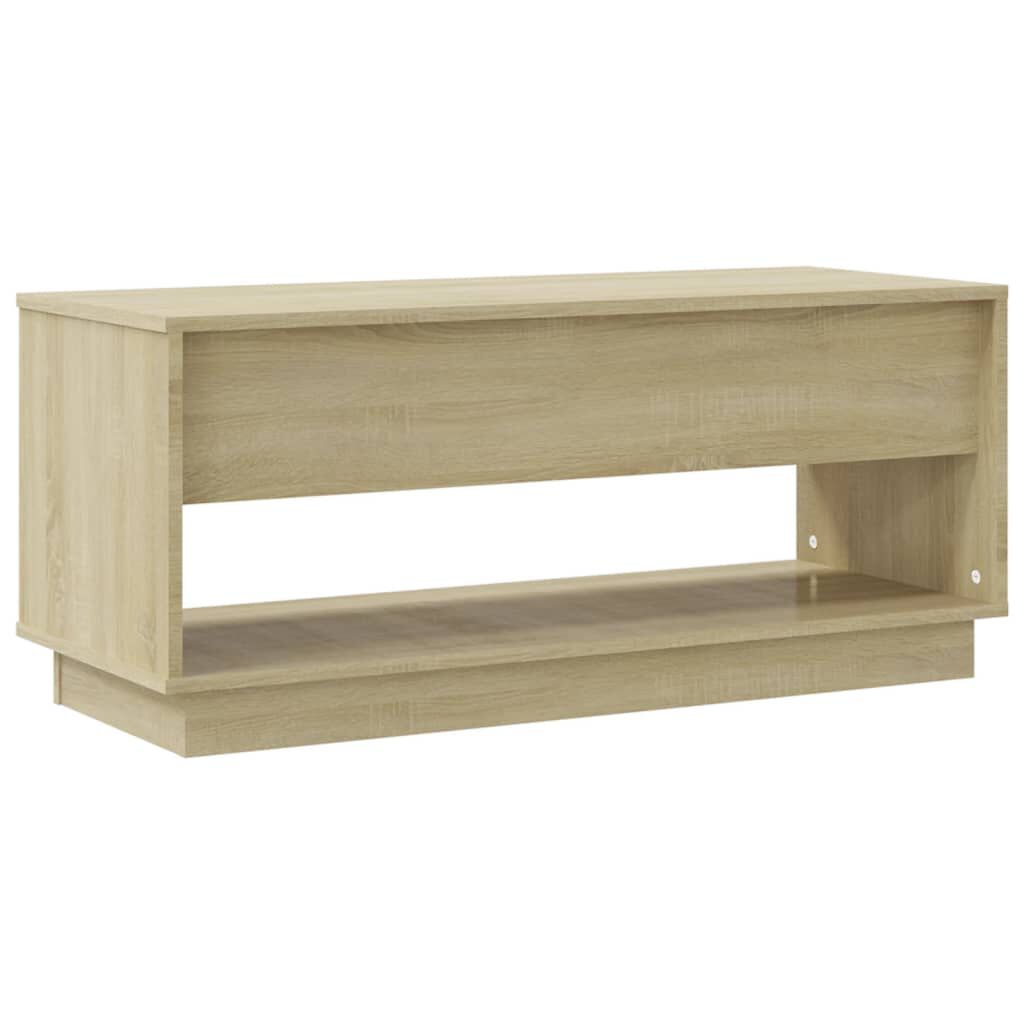 vidaXL TV Cabinet Sonoma Oak 102x41x44 cm Engineered Wood