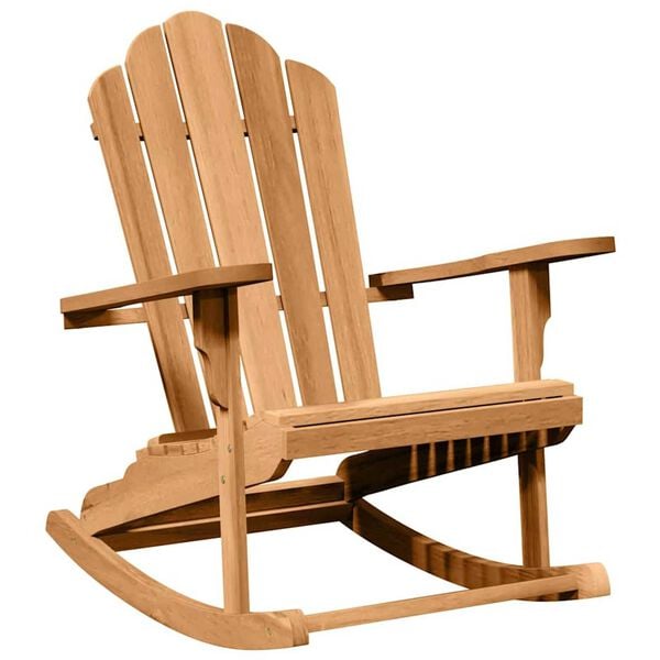 vidaXL Garden Adirondack Rocking Chairs 2 pcs Brown 77 x 100 x 98 cm