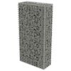 vidaXL Gabion Wall with Covers Galvanised Steel 50x20x100 cm