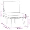 vidaXL 4 Piece Garden Lounge Set with Cushions Solid Wood Acacia