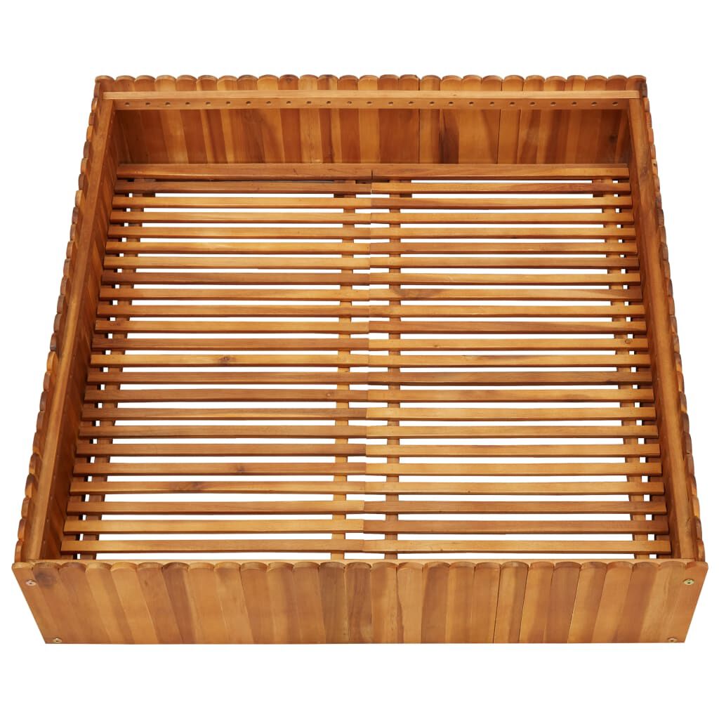 vidaXL Garden Raised Bed 100x100x25 cm Solid Acacia Wood