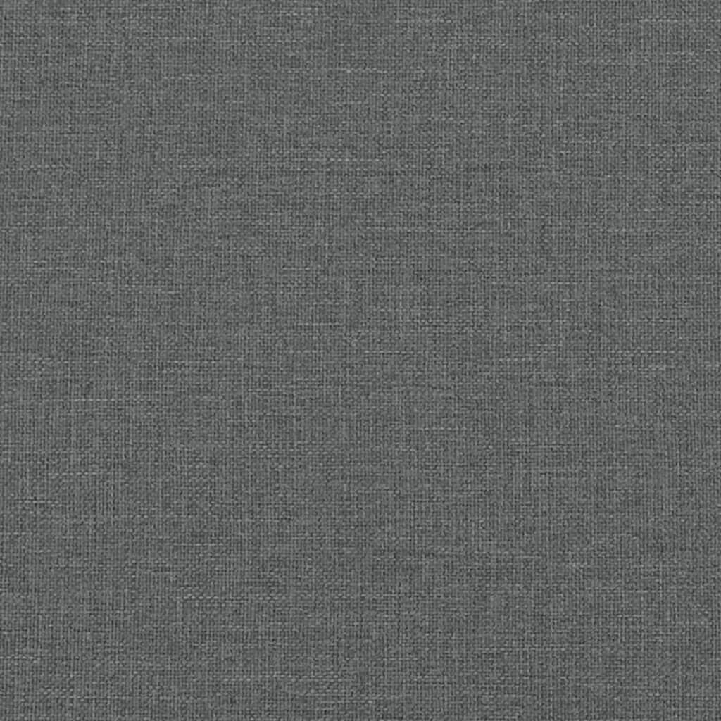 vidaXL L-shaped Sofa Bed Dark Grey 279x140x70 cm Fabric