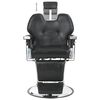 vidaXL Barber Chair Black 72x68x98 cm Faux Leather
