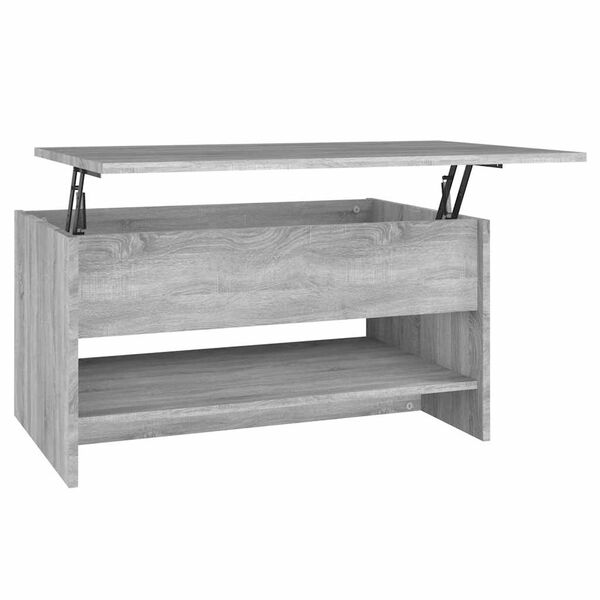 vidaXL Coffee Table Grey Sonoma 80x50x40 cm Engineered Wood