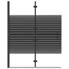 vidaXL Folding Shower Enclosure ESG 100x140 cm Black