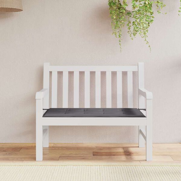 vidaXL Garden Bench Cushion Anthracite 100x50x4 cm Oxford Fabric