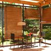 vidaXL 3 Piece Garden Dining Set Black