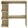 vidaXL Bar Table with Storage Rack Sonoma Oak 100x50x101.5 cm Engineered Wood