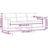 vidaXL 3-Seater Sofa Dark Grey 180 cm Microfibre Fabric