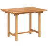 vidaXL Garden Dining Set 5 pcs Brown 160 x 80 x 75 cm Solid teak wood