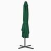 vidaXL Garden Parasol with Steel Pole 250x250 cm Green