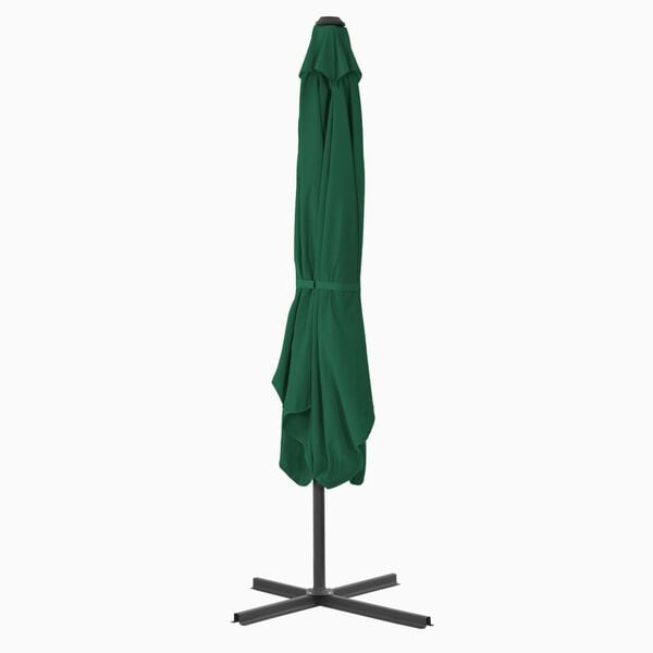vidaXL Garden Parasol with Steel Pole 250x250 cm Green