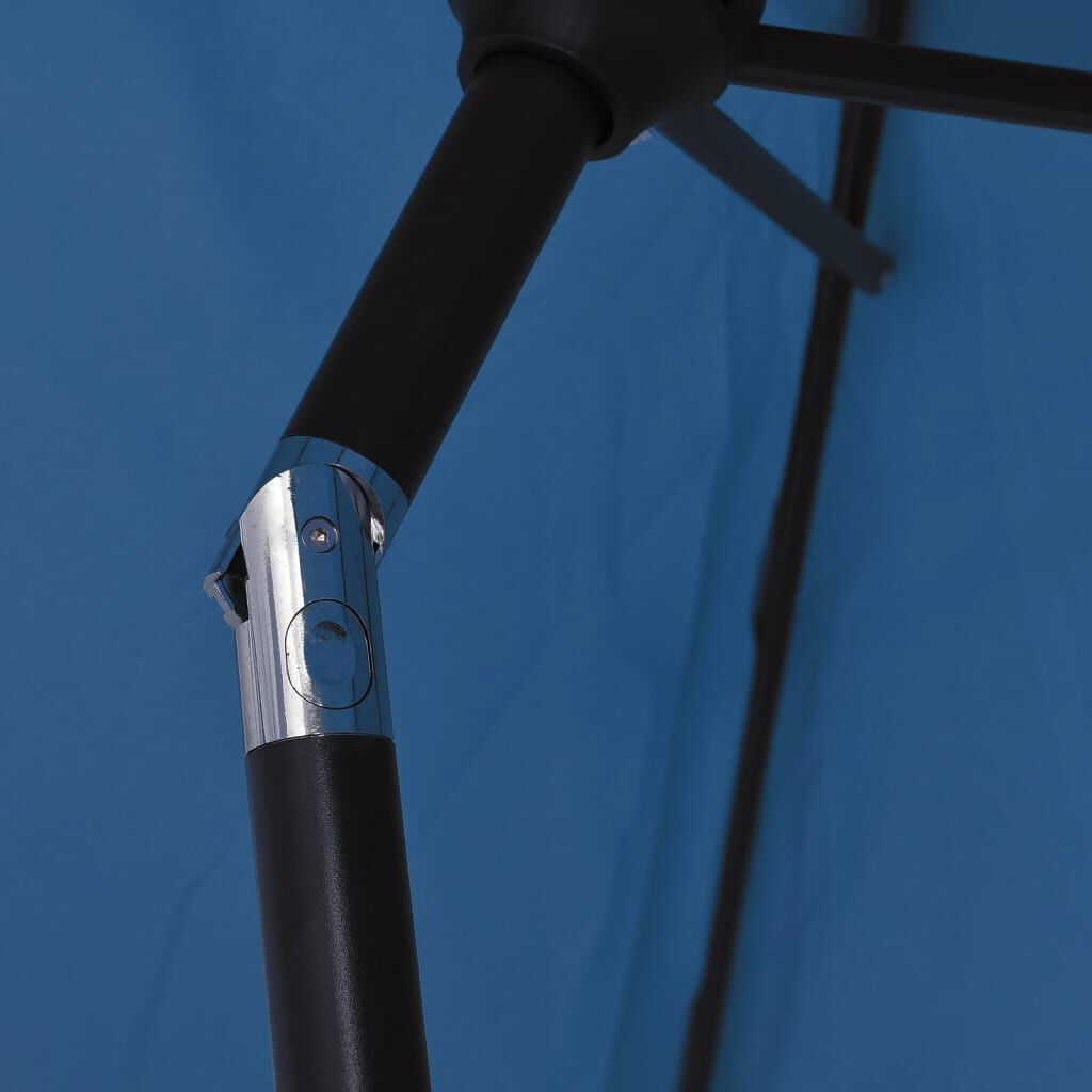 vidaXL Garden Parasol Blue 200x224 cm Aluminium