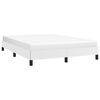 vidaXL Bed Frame without Mattress White 152x203 cm Queen Faux Leather