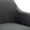 vidaXL Swivel Office Chair Dark Grey Fabric