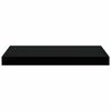 vidaXL Floating Wall Shelves 2 pcs Black 50x23x3.8 cm MDF