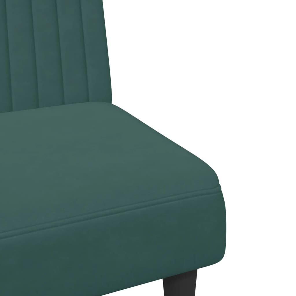 vidaXL 2 Piece Sofa Set Dark Green Velvet